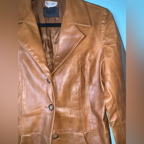 MK Maska Vintage Italian Leather Coat - Picture 6 of 11